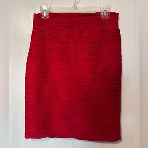 Red Skirt, Size Large - (See measurements in pictures)